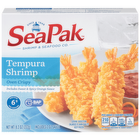 SeaPak Tempura Shrimp with Sweet & Spicy Orange Sauce, 8.2 Ounce