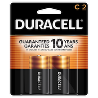 Duracell Coppertop C Alkaline Batteries, 2 Each