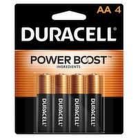 Duracell CopperTop AA Batteries, 4 Each