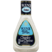 Ken's Steak House Chunky Blue Cheese Dressing, 16 Ounce