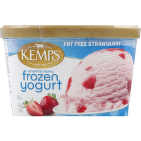 Kemps Fat Free Strawberry Frozen Yogurt, 1.5 Quart