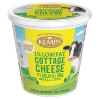 Kemps 1% Low Fat Cottage Cheese, 22 Ounce