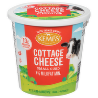 Kemps 4% Small Curd Cottage Cheese, 22 Ounce