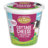 Kemps 4% Large Curd Cottage Cheese, 22 Ounce