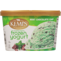 Kemps Low Fat Mint Chocolate Chip Frozen Yogurt, 1.5 Quart