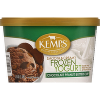 Kemps Chocolate Peanut Butter Cup Frozen Yogurt, 1.5 Quart