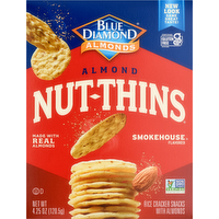 Blue Diamond Smokehouse Flavored Almond Nut Thins Rice Crackers, 4.25 Ounce