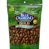 Blue Diamond Bold Wasabi & Soy Sauce Almonds, 16 Ounce