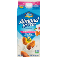 Almond Breeze Unsweetened Vanilla Almond Milk, 64 Ounce