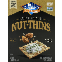 Blue Diamond Multi-Seeds Artisan Nut Thins Rice Crackers, 4.5 Ounce