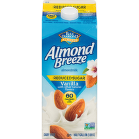 Almond Breeze Reduced Sugar Vanilla Almond Milk, 64 Ounce