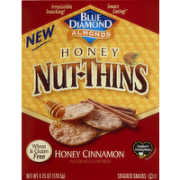 Blue Diamond Honey Cinnamon Almond Nut Thins Rice Crackers, 4.25 Ounce