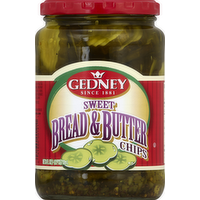 Gedney Sweet Bread & Butter Pickle Chips, 24 Ounce