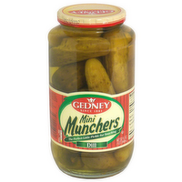 Gedney Mini Munchers Whole Dill Pickles, 32 Ounce