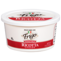 Frigo Whole Milk Ricotta Cheese, 15 Ounce