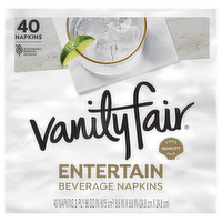Vanity Fair Beverage Napkins, 40 Each