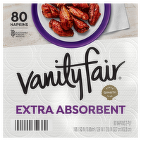 Vanity Fair Extra Absorbent Everyday Napkins, 80 Each