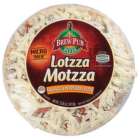 Brew Pub Micro Brew Lottza Motzza Sausage & Pepperoni Pizza, 9 Inch