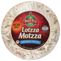Brew Pub Micro Brew Lotzza Motzza Sausage Pizza Personal Size, 9 Inch