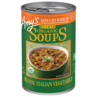 Amy's Organic Hearty Reduced Sodium Rustic Italian Vegetable Soup, 14 Ounce