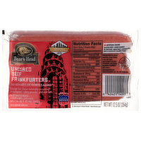 Boar's Head Uncured Skinless Beef Frankfurters, 12 Ounce