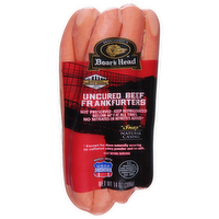 Boar's Head Uncured Beef Frankfurters in Natural Casing, 14 Ounce