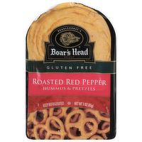 Boar's Head Roasted Red Pepper Hummus & Pretzels Snack Pack, 3 Ounce