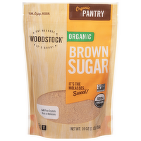 Woodstock Organic Brown Sugar, 16 Ounce