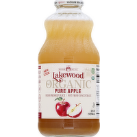 Lakewood Organic Pure Apple Juice, 32 Ounce