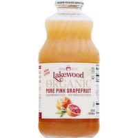 Lakewood Organic Pure Pink Grapefruit Juice, 32 Ounce