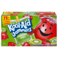 Kool-Aid Jammers Strawberry Kiwi Flavored Drink, 10 Each