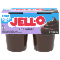 Jell-O Sugar Free Chocolate Pudding Snacks, 4 Each