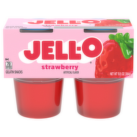 Jell-O Strawberry Gelatin Snacks, 4 Each