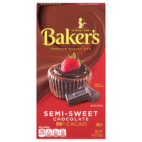 Baker's Semi-Sweet Chocolate Baking Bar, 4 Ounce