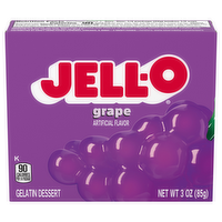 Jell-O Grape Gelatin Dessert Mix, 3 Ounce