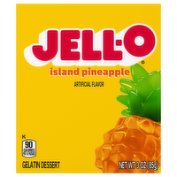 Jell-O Island Pineapple Gelatin Dessert Mix, 3 Ounce