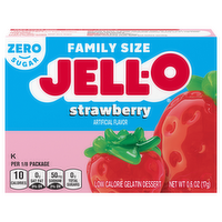 Jell-O Sugar Free Strawberry Gelatin Dessert, 0.6 Ounce