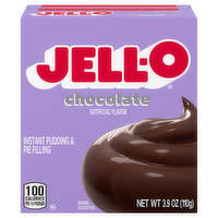 Jell-O Chocolate Instant Pudding & Pie Filling, 3.9 Ounce