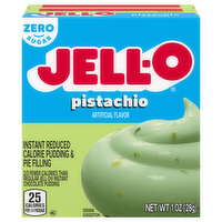 Jell-O Sugar Free Fat Free Pistachio Instant Reduced Calorie Pudding & Pie Filling Mix, 1.1 Ounce