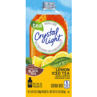 Crystal Light On The Go Natural Lemon Iced Tea Drink Mix, 10 Each