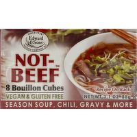 Edward & Sons Not Beef Plant-Based Bouillon Cubes, 3.1 Ounce