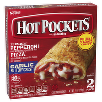 Hot Pockets Pepperoni Pizza Stuffed Pastries, 9 Ounce