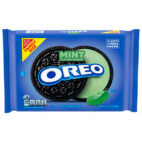 Oreo Mint Creme Chocolate Sandwich Cookies Family Size, 18.71 Ounce