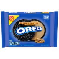 Oreo Peanut Butter Creme Chocolate Sandwich Cookies Family Size, 17 Ounce