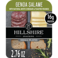 Hillshire Snacking Small Plates Genoa Salame with Natural White Cheddar Cheese, 2.76 Ounce