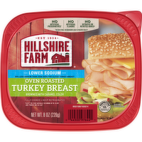 Hillshire Farm Deli Select Thin Sliced Lower Sodium Oven Roasted Turkey Breast, 8 Ounce