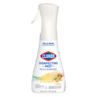 Clorox Disinfecting Mist Multi-Surface Lemongrass Mandarin Scent, 16 Ounce