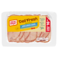 Oscar Mayer Deli Fresh Smoked Uncured Ham Family Pack, 16 Ounce