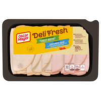 Oscar Mayer Deli Fresh Oven Roasted Turkey Breast & Smoked Uncured Ham, 9 Ounce