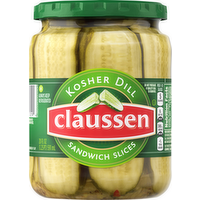 Claussen Kosher Dill Sandwich Slices Pickles, 20 Ounce